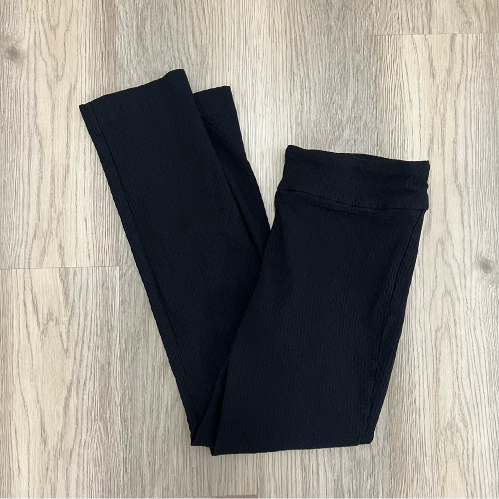 Hilary Radley Women’s Black Textured Dress Pants - 6